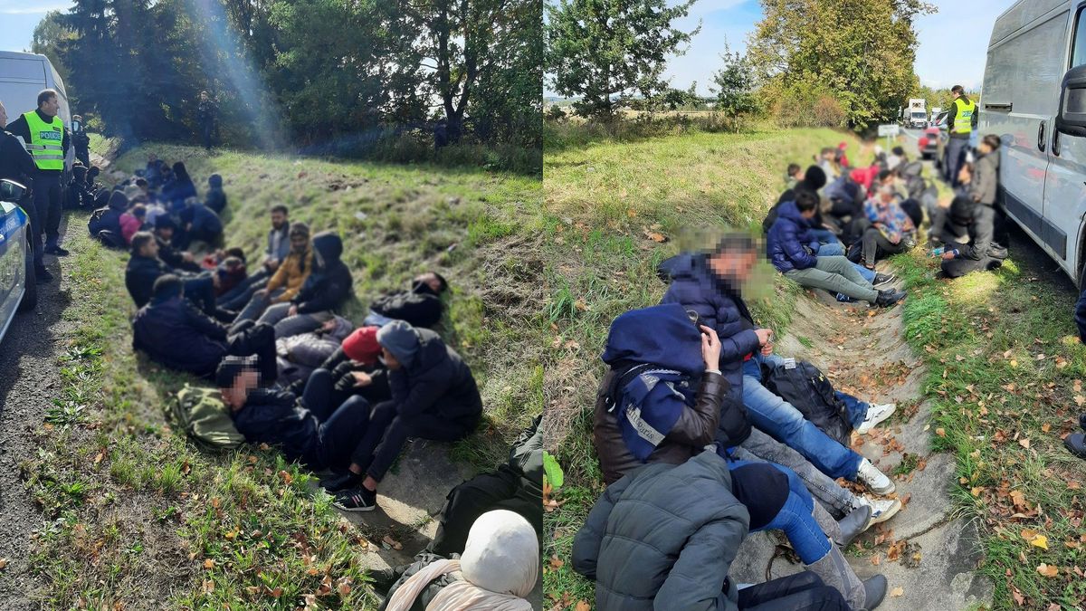 V odstavené dodávce bez zmizelého řidiče zůstalo na Šumpersku 41 migrantů